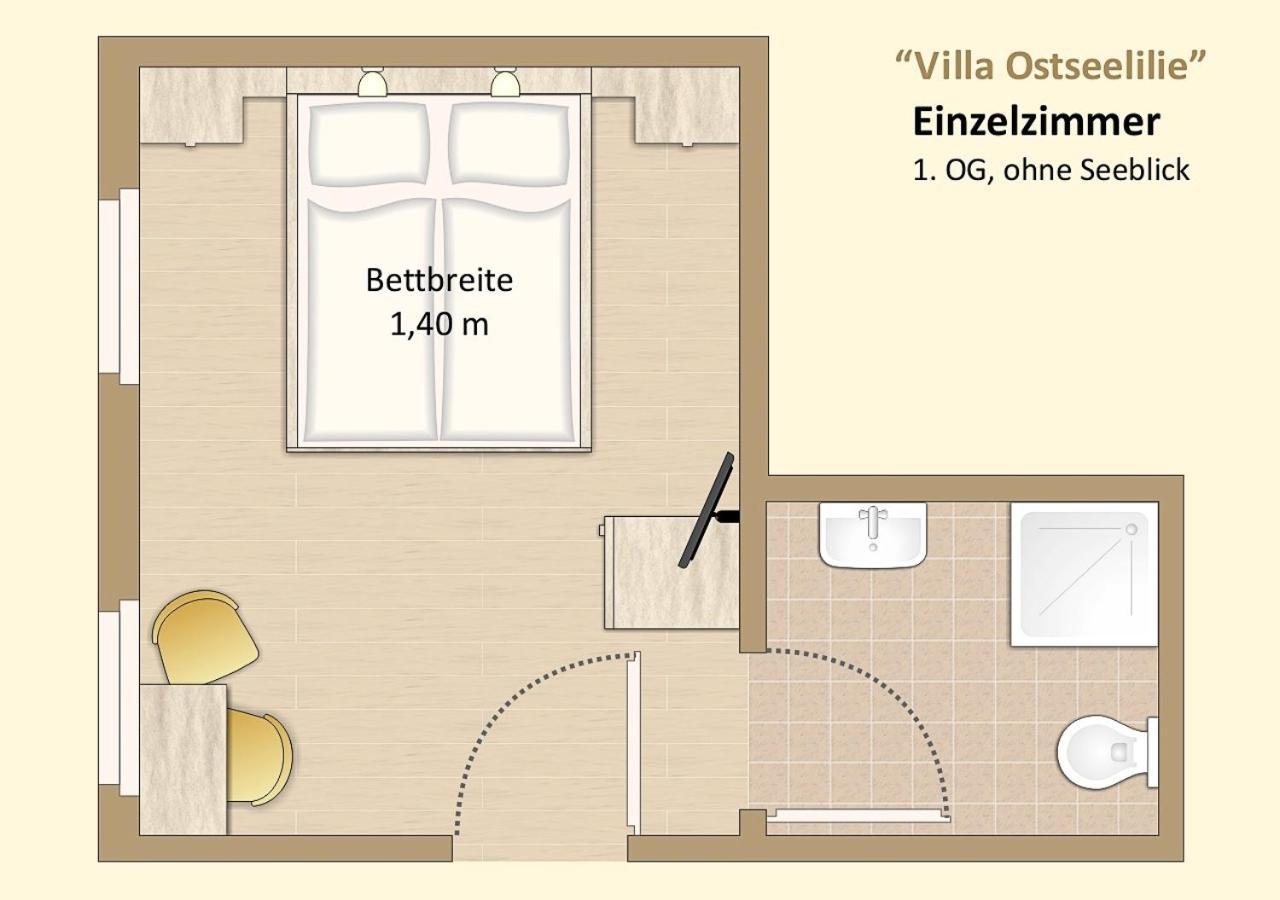 Ferienzimmer In Der Villa Ostseelilie Sassnitz Bagian luar foto